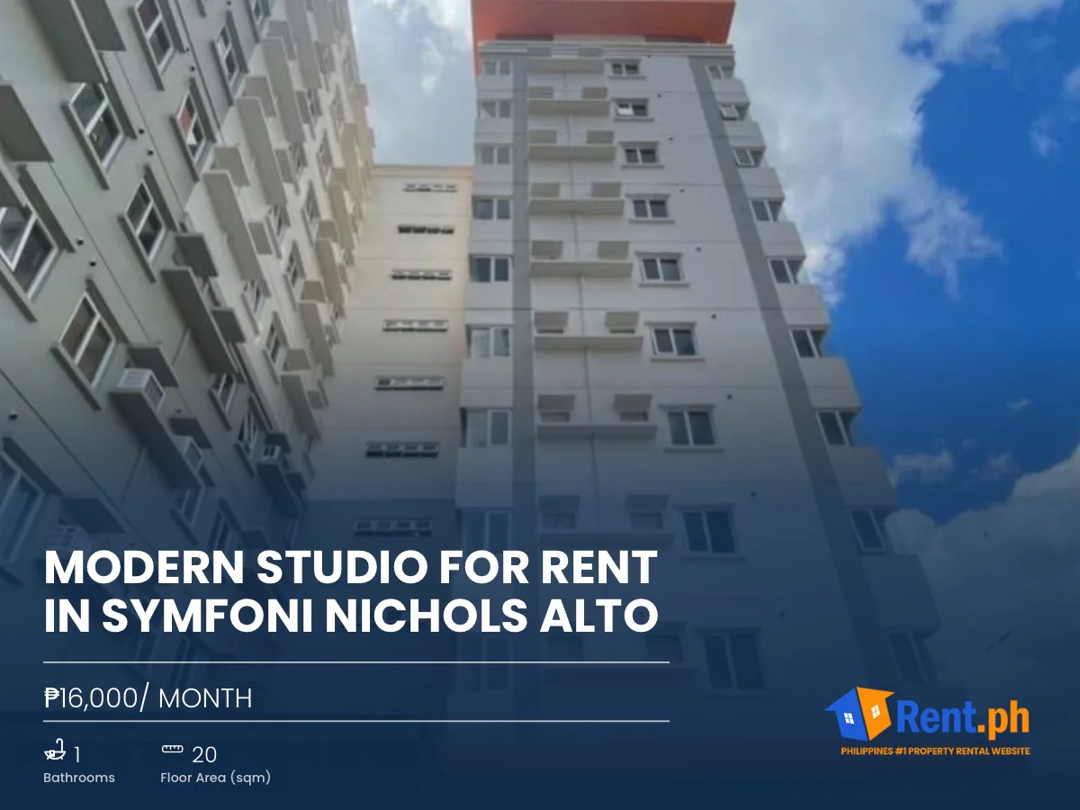Modern Studio For Rent in Symfoni Nichols Alto