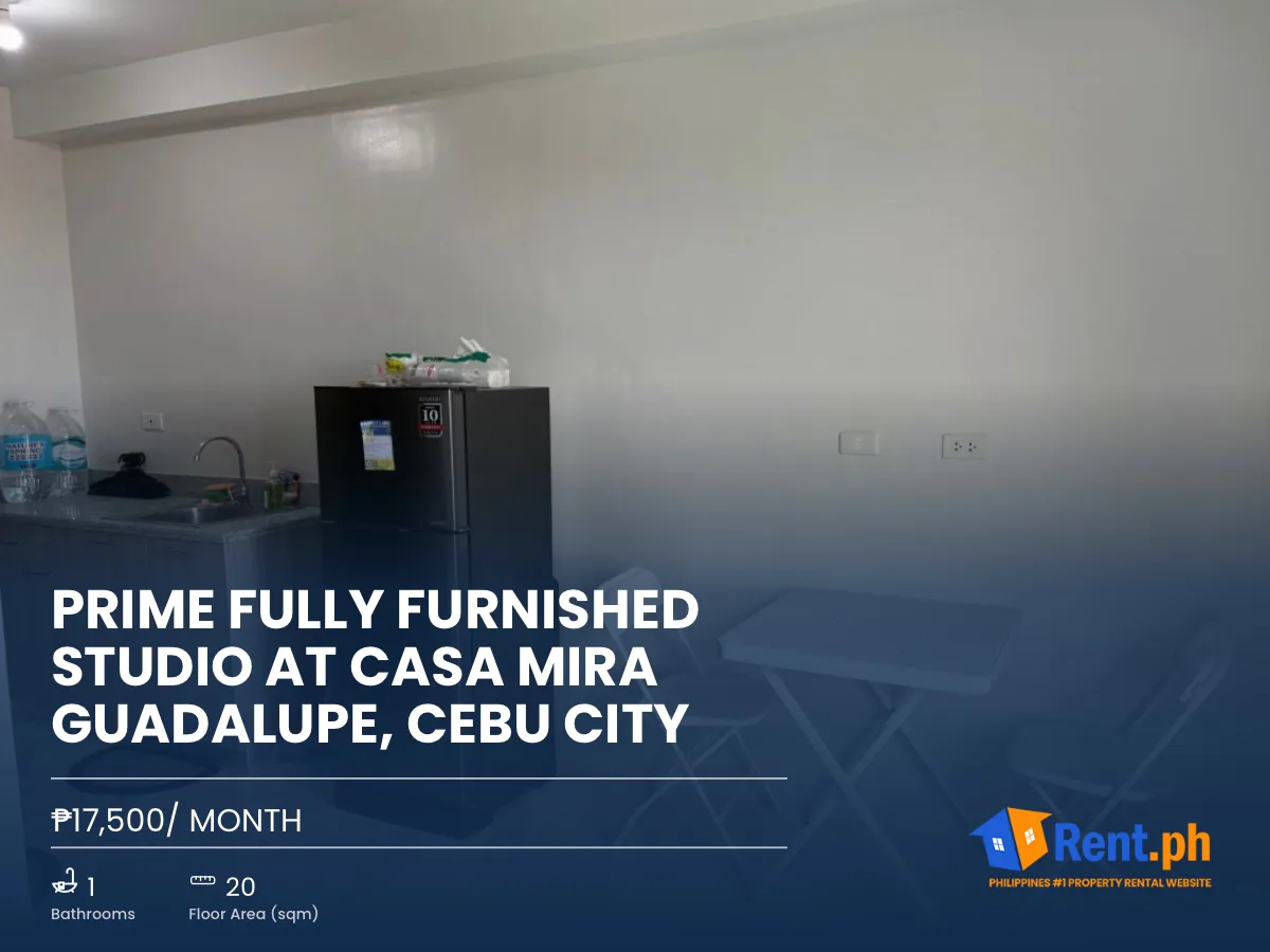Prime Fully Furnished Studio at Casa Mira Guadalupe, Cebu City