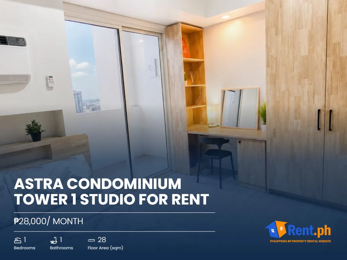 Astra Condominium Tower 1 studio for rent