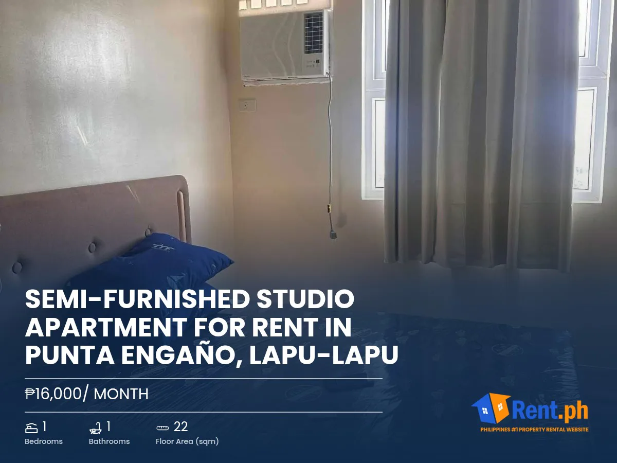 semi-furnished-studio-apartment-for-rent-in-punta-engao-lapu-lapu-for-rent