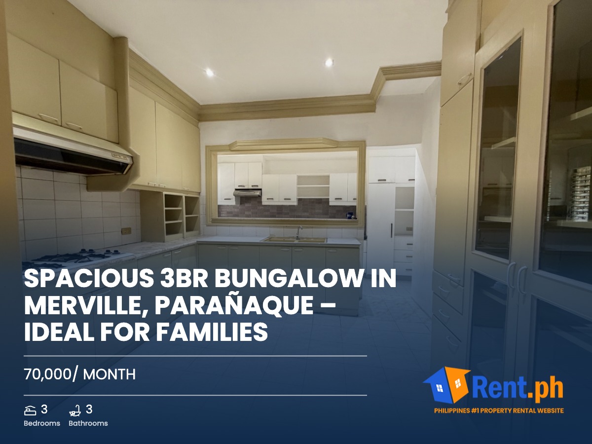 Spacious 3BR Bungalow in Merville, Parañaque – Ideal for Families