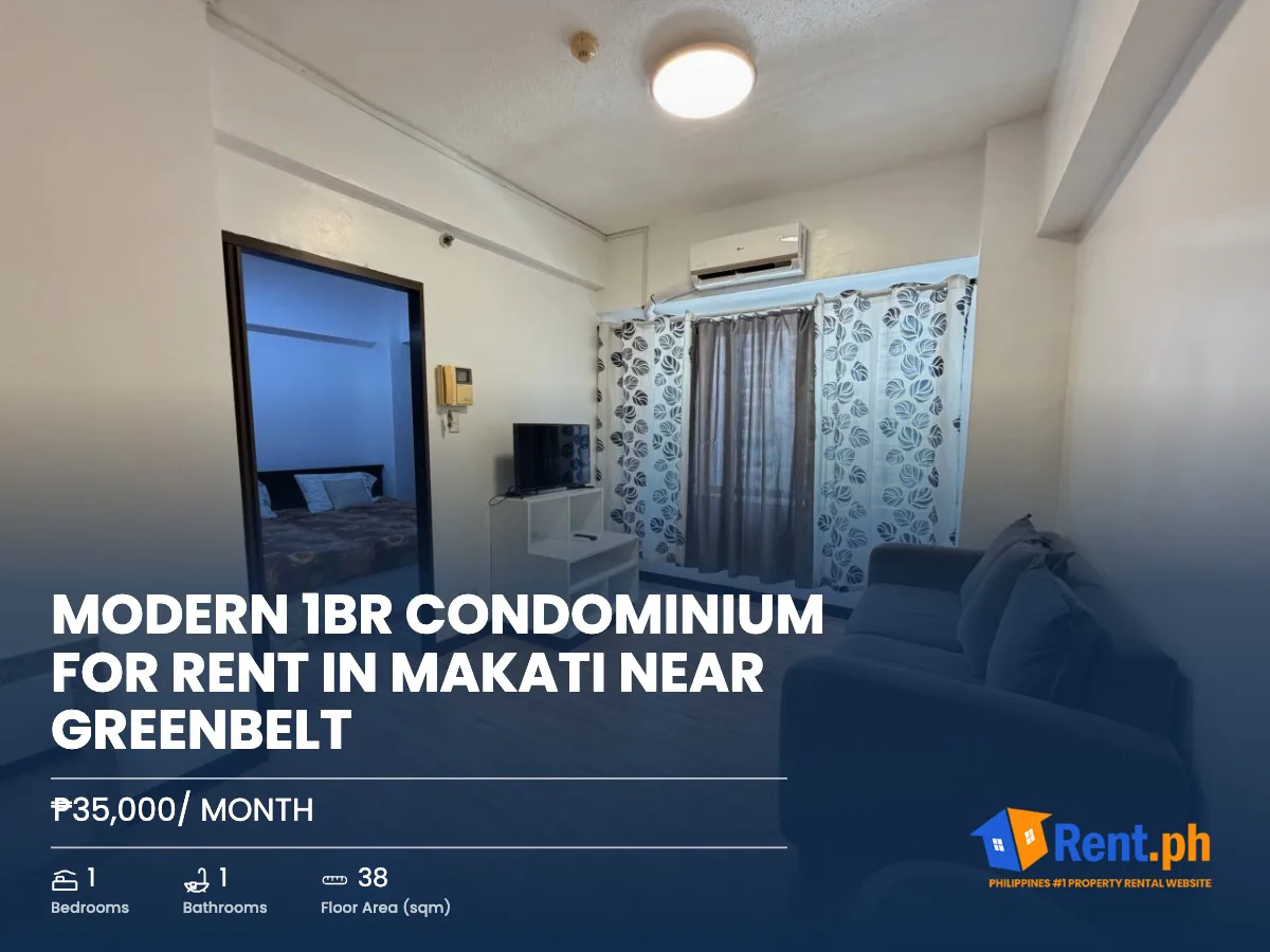 Modern 1BR Condominium For Rent in Makati near Greenbelt
