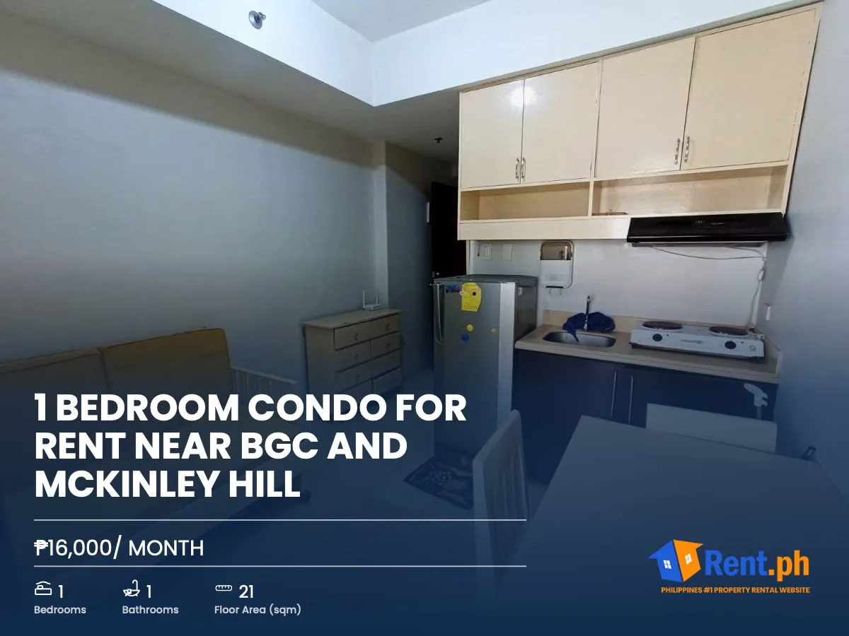1 BEDROOM CONDO FOR RENT NEAR BGC AND MCKINLEY HILL 