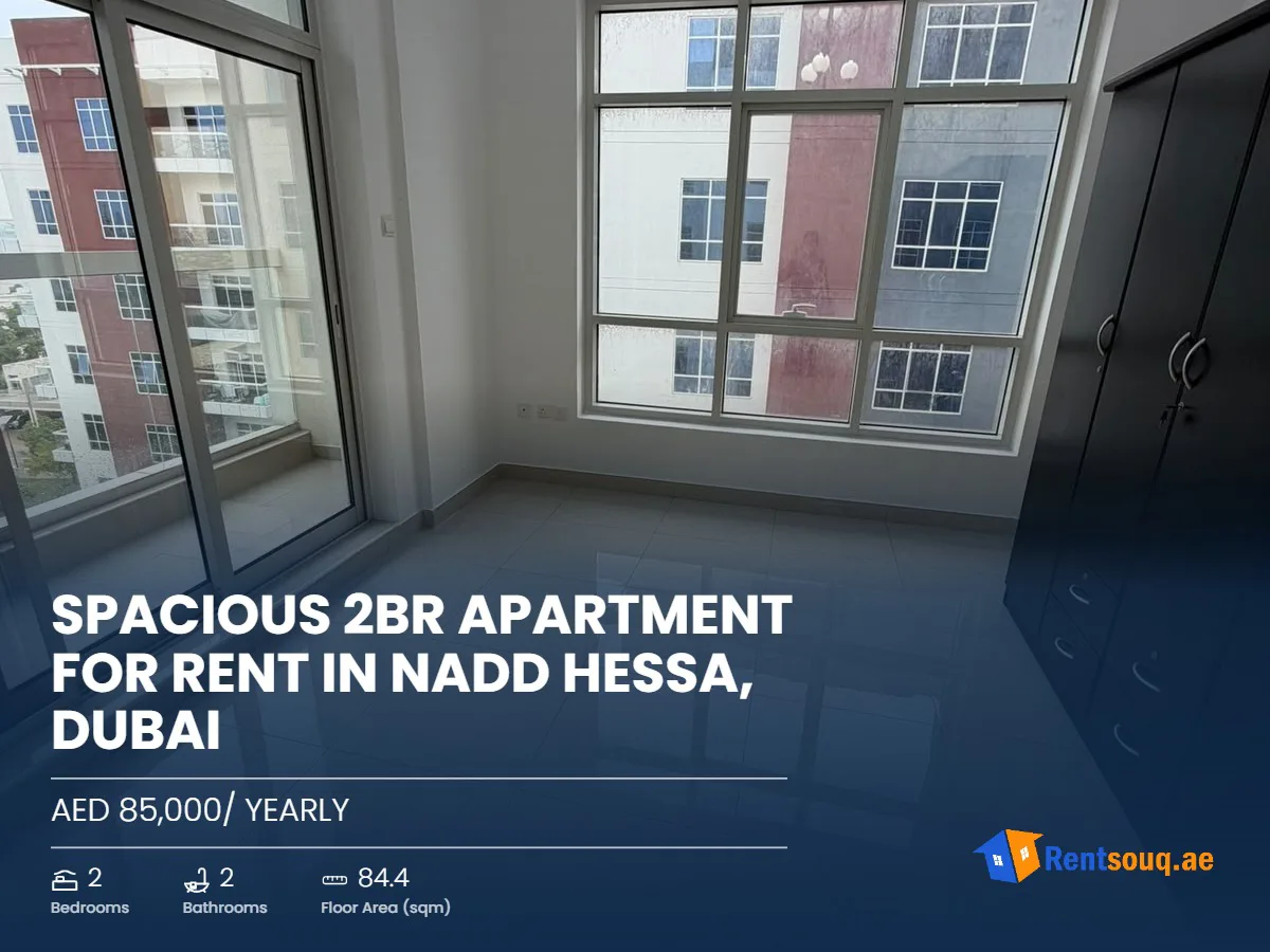 Spacious 2BR Apartment For Rent in Nadd Hessa, Dubai