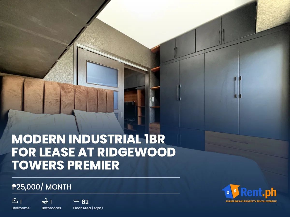 MODERN INDUSTRIAL 1BR FOR LEASE at Ridgewood Towers Premier