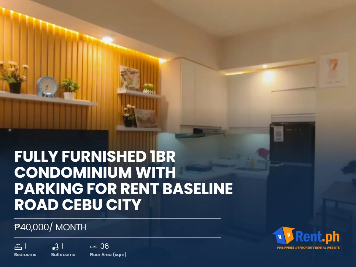 Fully Furnished 1BR Condominium with Parking For Rent Baseline Road Cebu City