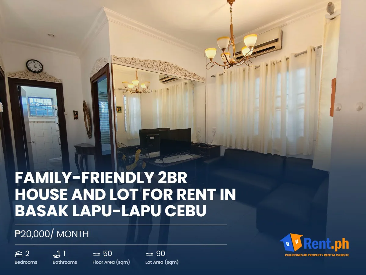 Family-Friendly 2BR House and Lot For Rent in Basak Lapu-Lapu Cebu