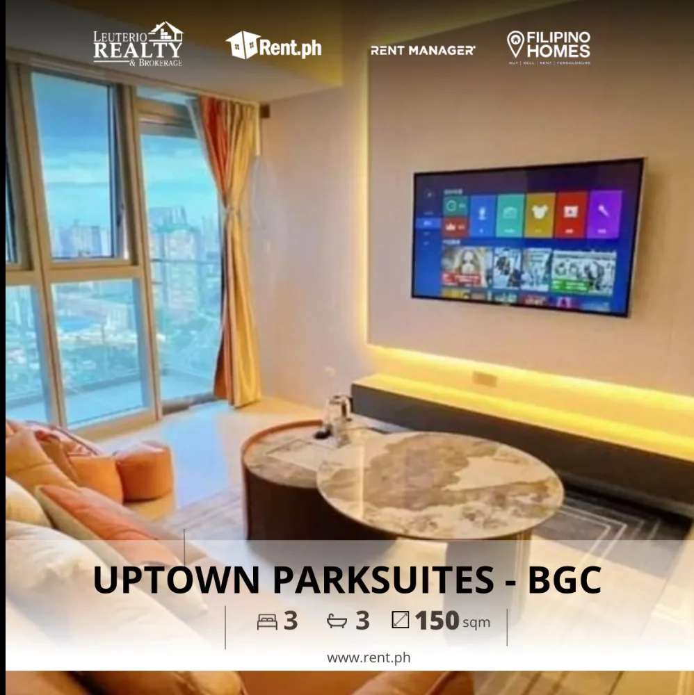 uptown-parksuites-bgc-3-bedrooms-for-rent-for-rent