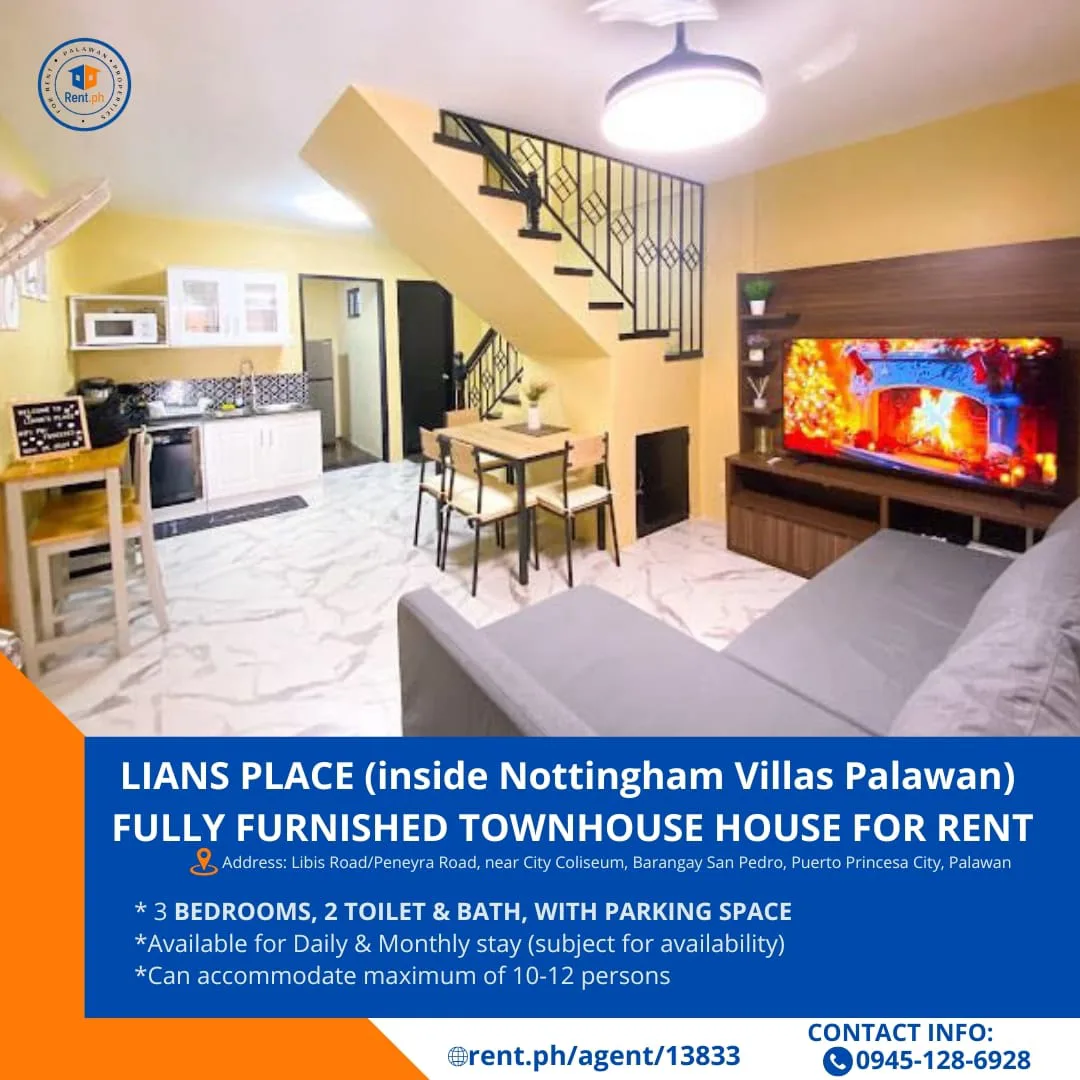 fully-furnished-duplex-townhouse-lians-place-nottingham-villas-palawan-near-city-colisuem-for-rent