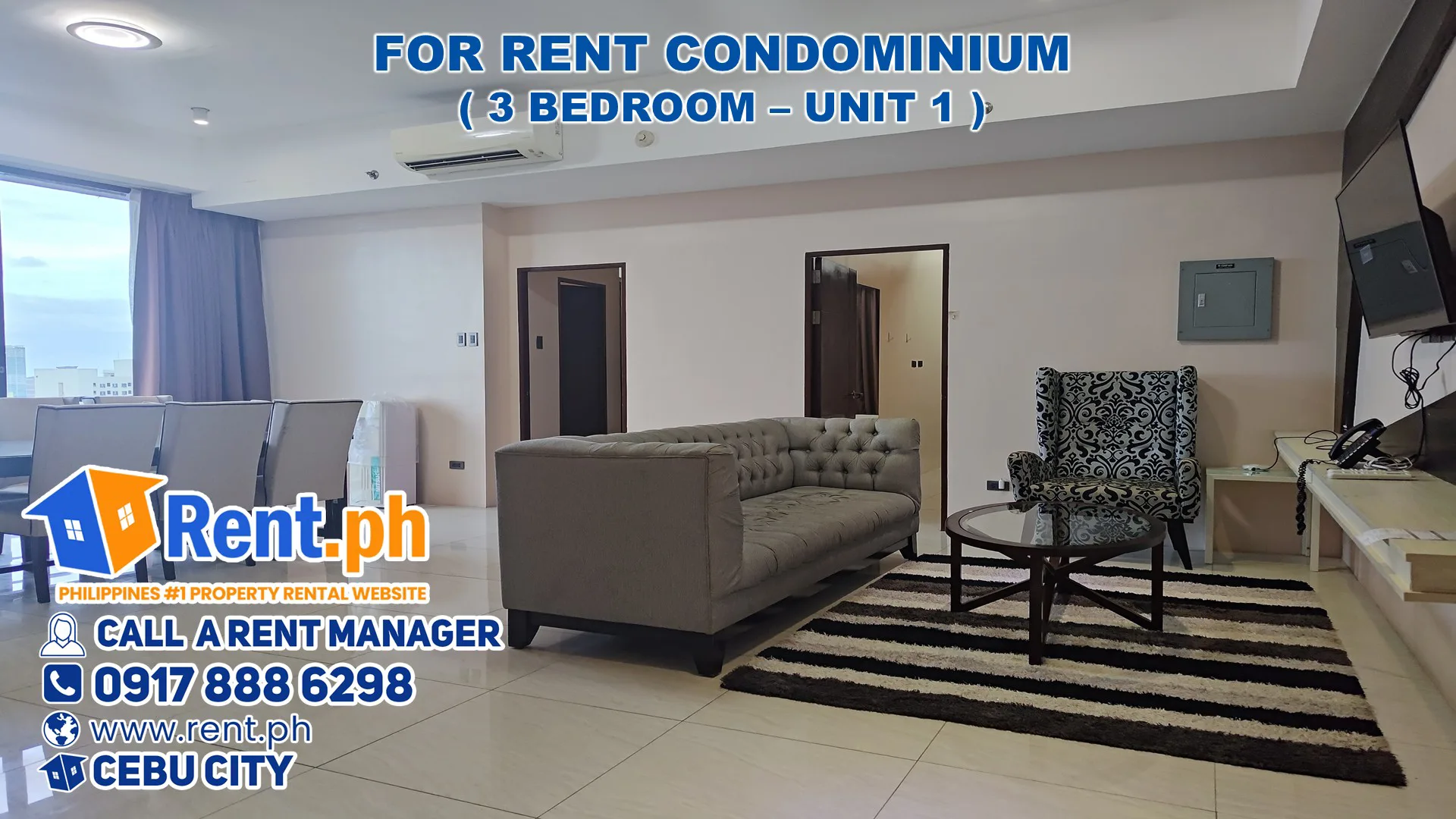 simple-and-spacious-3-bedroom-condominium-for-rent-at-easland-hotel-and-suites-for-rent